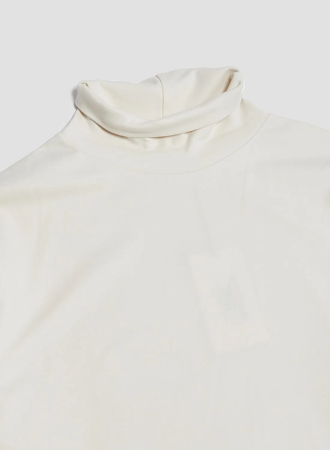 Nigel Cabourn x Sunspel Relaxed Heavyweight Supima Roll Neck in Undyed