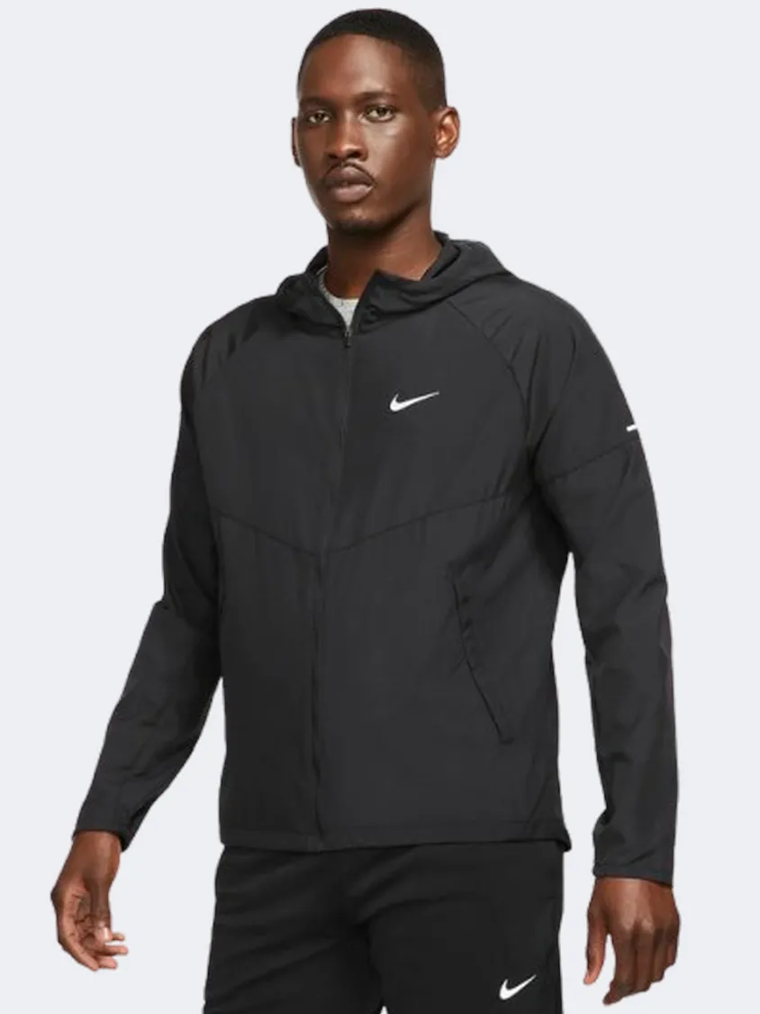 Nike Miler Men Running Jacket Black/Silver