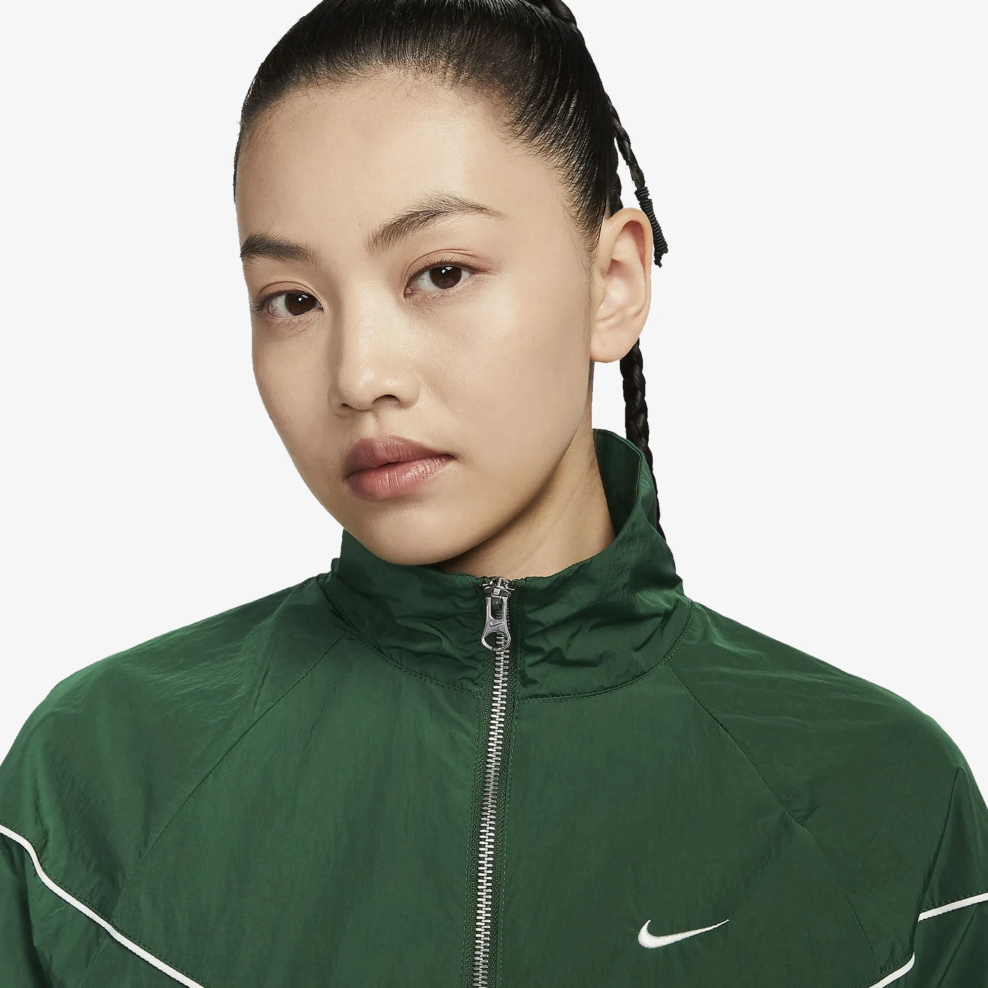 NIKE | WMN'S WINDRUNNER LOOSE UV WOVEN FULL-ZIP JACKET { GORGE GREEN/SAIL