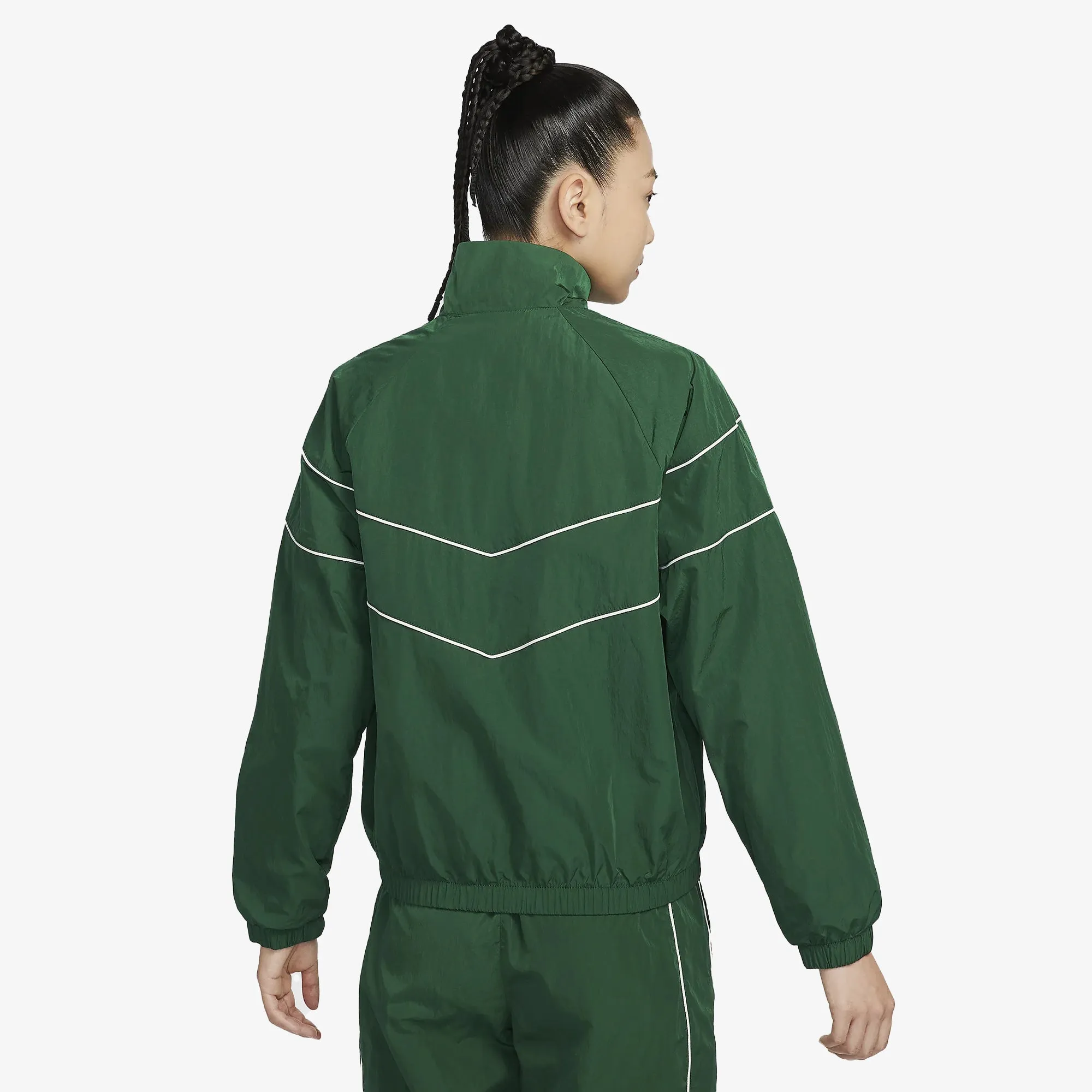 NIKE | WMN'S WINDRUNNER LOOSE UV WOVEN FULL-ZIP JACKET { GORGE GREEN/SAIL