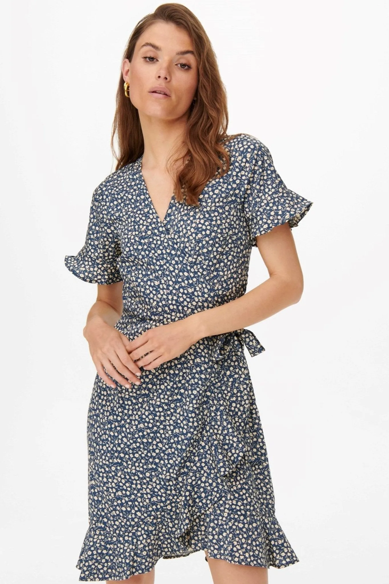 Olivia Wrap Dress - Blue Mirage