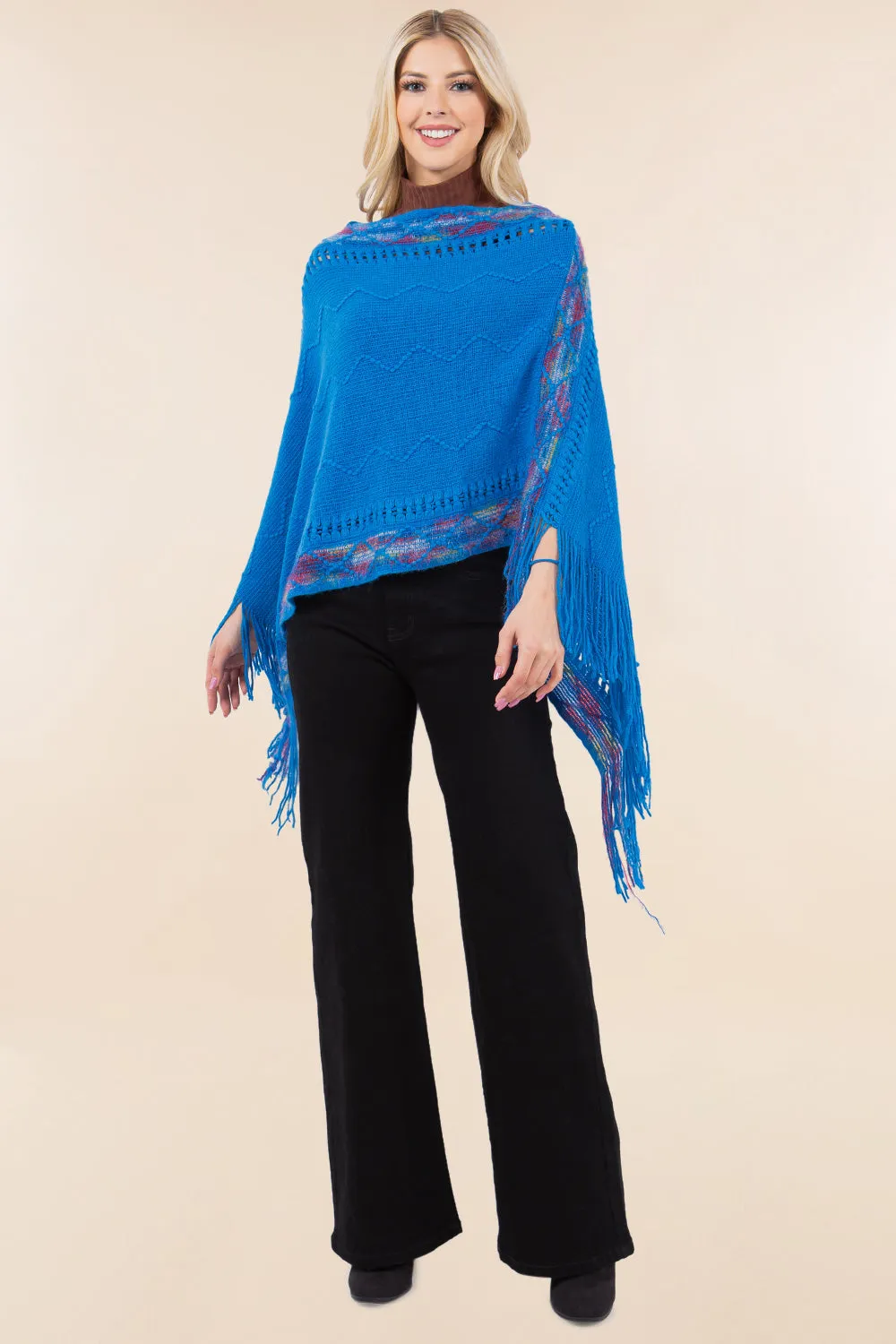 PA-4283 acrylic poncho