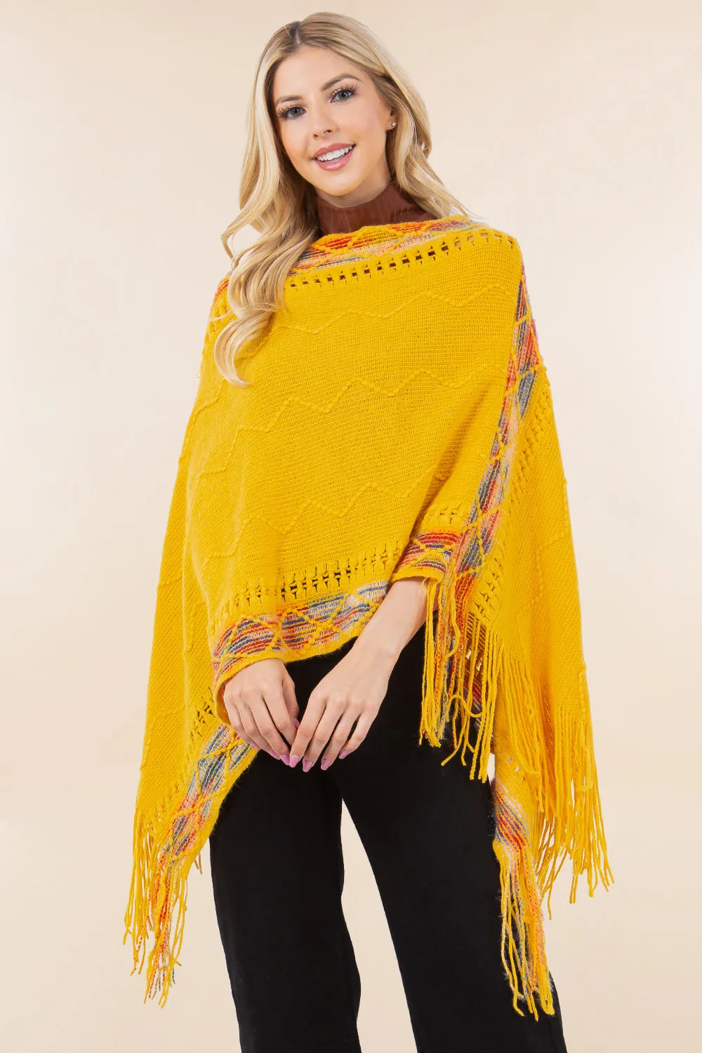 PA-4283 acrylic poncho