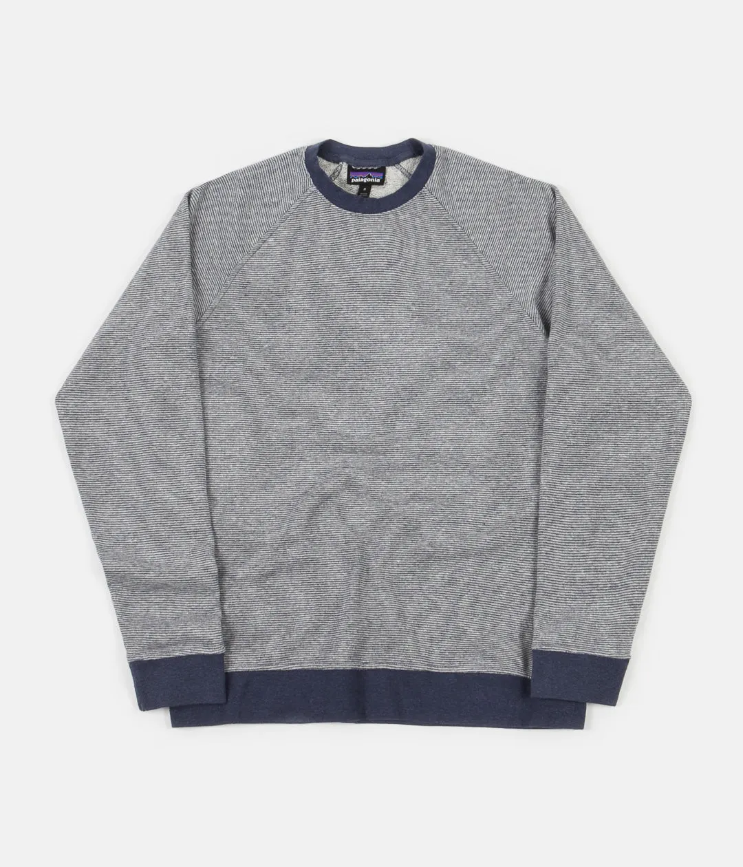 Patagonia Trail Harbor Crewneck Sweatshirt - Long Plains: Dolomite Blue