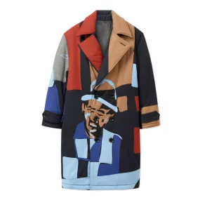 Patchwork Padded Overcoat [Multi]