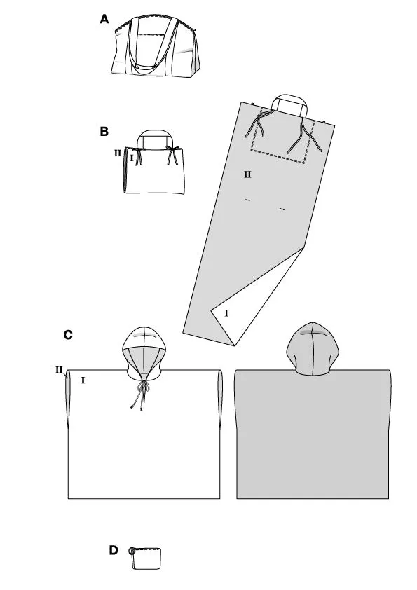 Patron Burda n°5807 : Accessoires