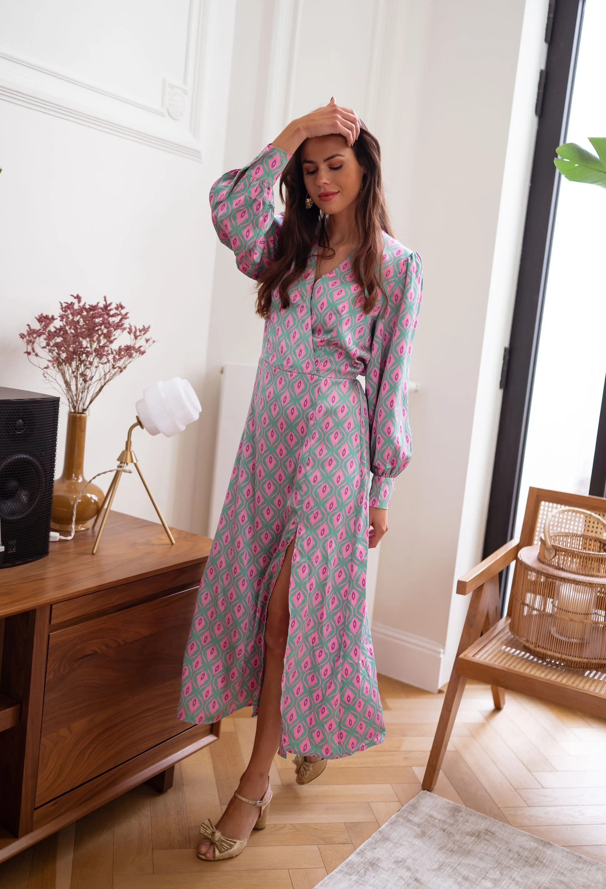 Patterned Siam Maxi Dress