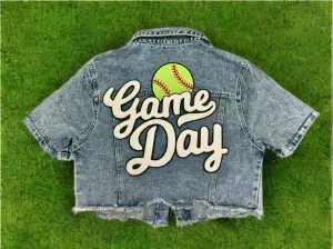 Pick Your Patch GAME DAY Denim Jacket (Various Options)