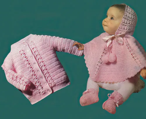 Pram Set and Poncho Pattern