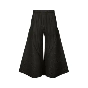 Pre Order:  Pleated Wide Leg Elastic Waist Solid Casual Pants