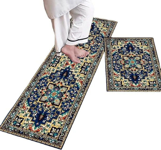 Premium Padded Anti slip Kitchen Mat Set-Tribal