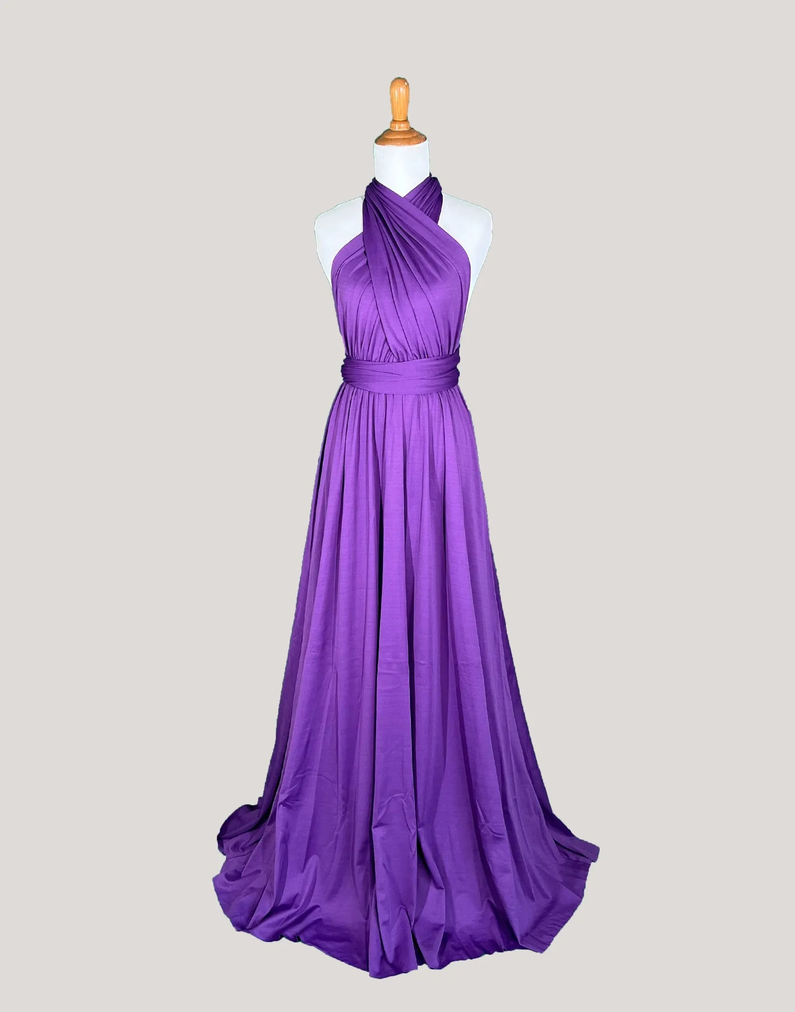 Purple Infinity Dress/ Wrap Convertible Bridesmaid Dress-H89