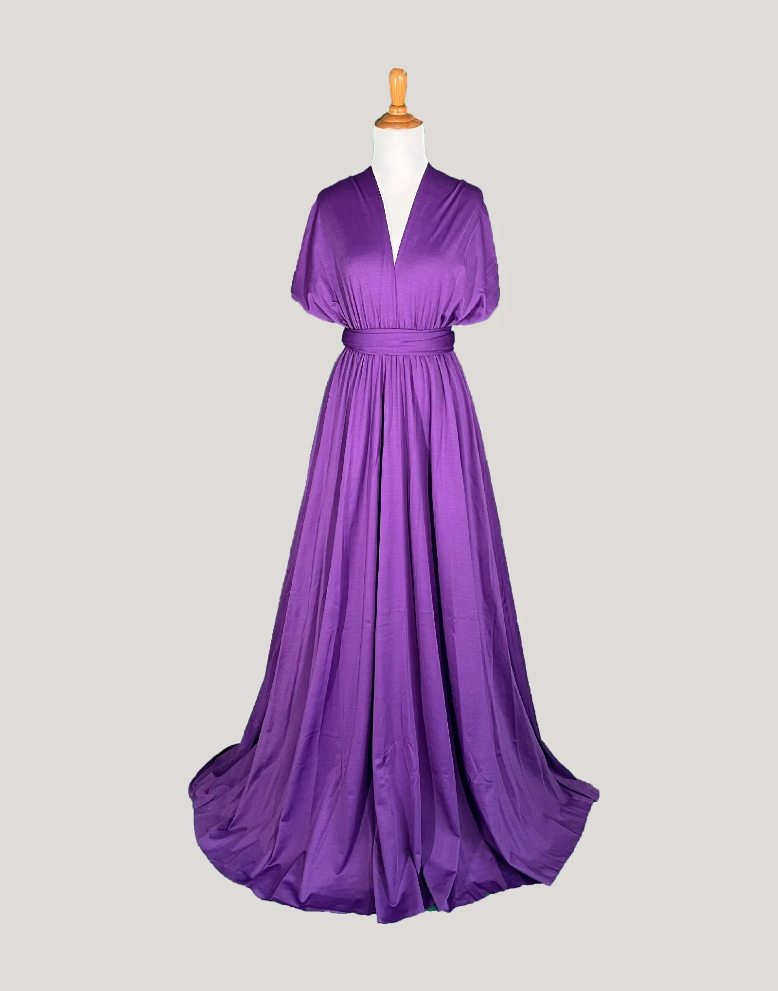 Purple Infinity Dress/ Wrap Convertible Bridesmaid Dress-H89