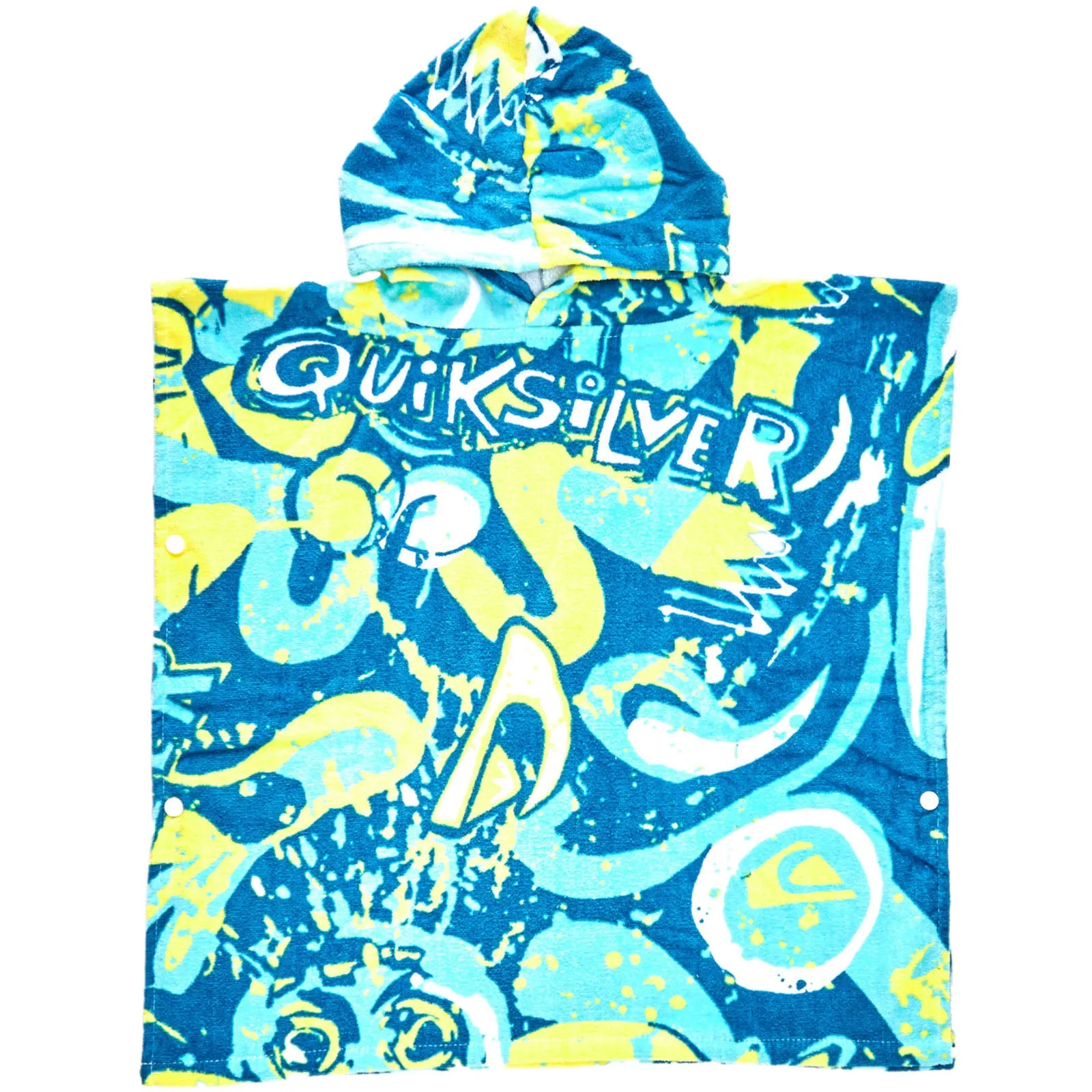 Quiksilver Kids Hooded Surfing Hoodie Towel Surf Poncho - 2-7 Years