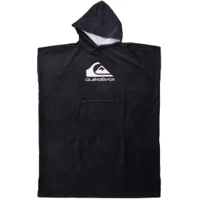 Quiksilver Mens Hooded Beach Towel Poncho - All Black