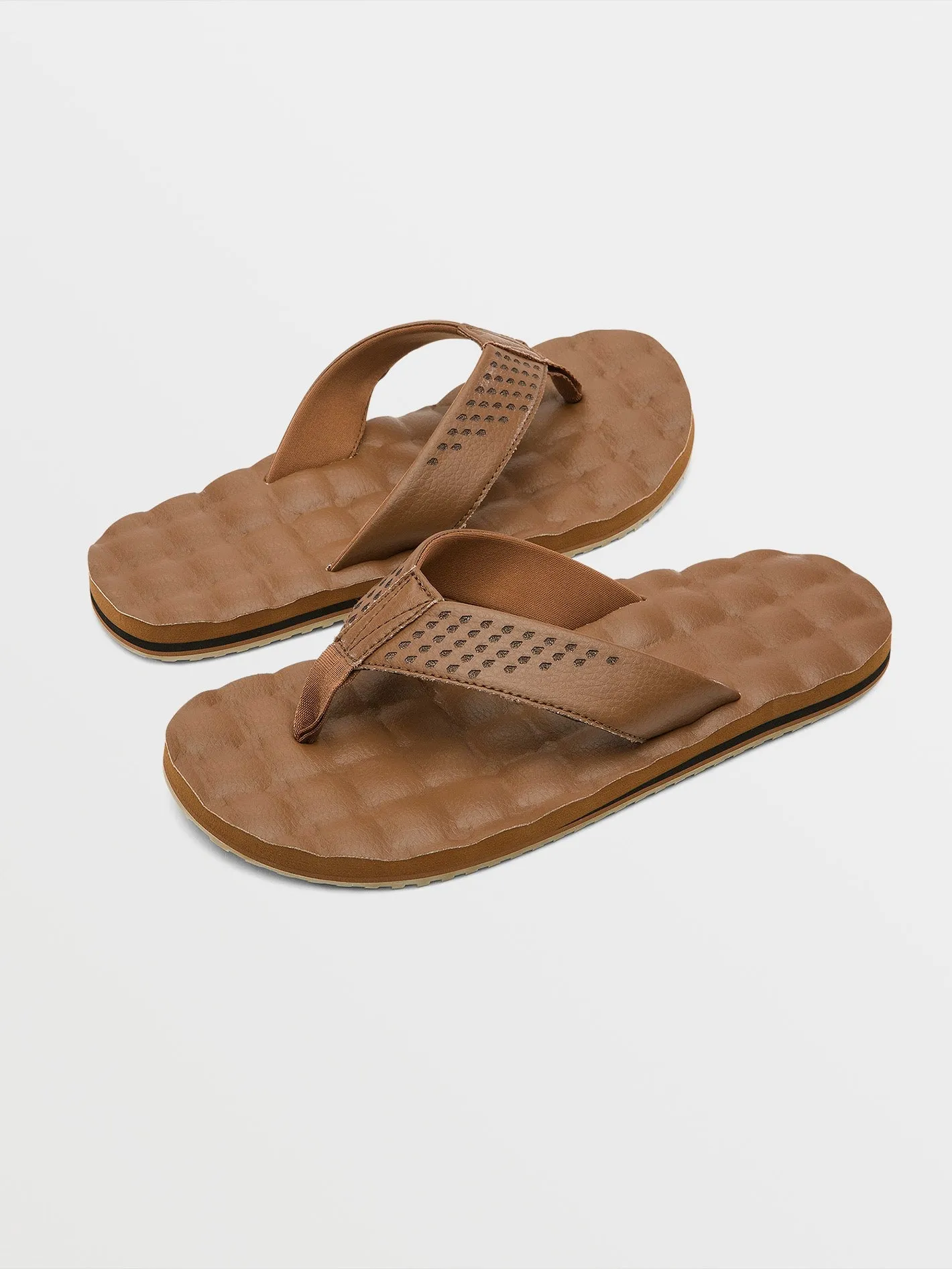 Recliner Leather Sandals - Brown