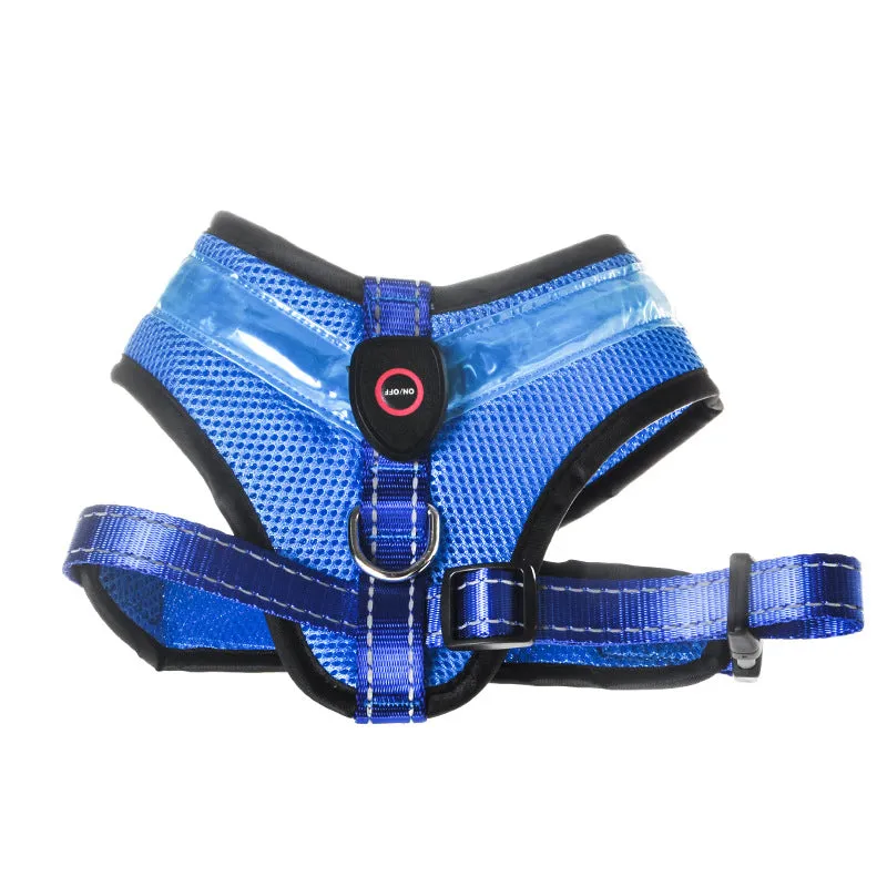 Reflective Chest Strap LED Safety Vest Harness for Dogs or Cats