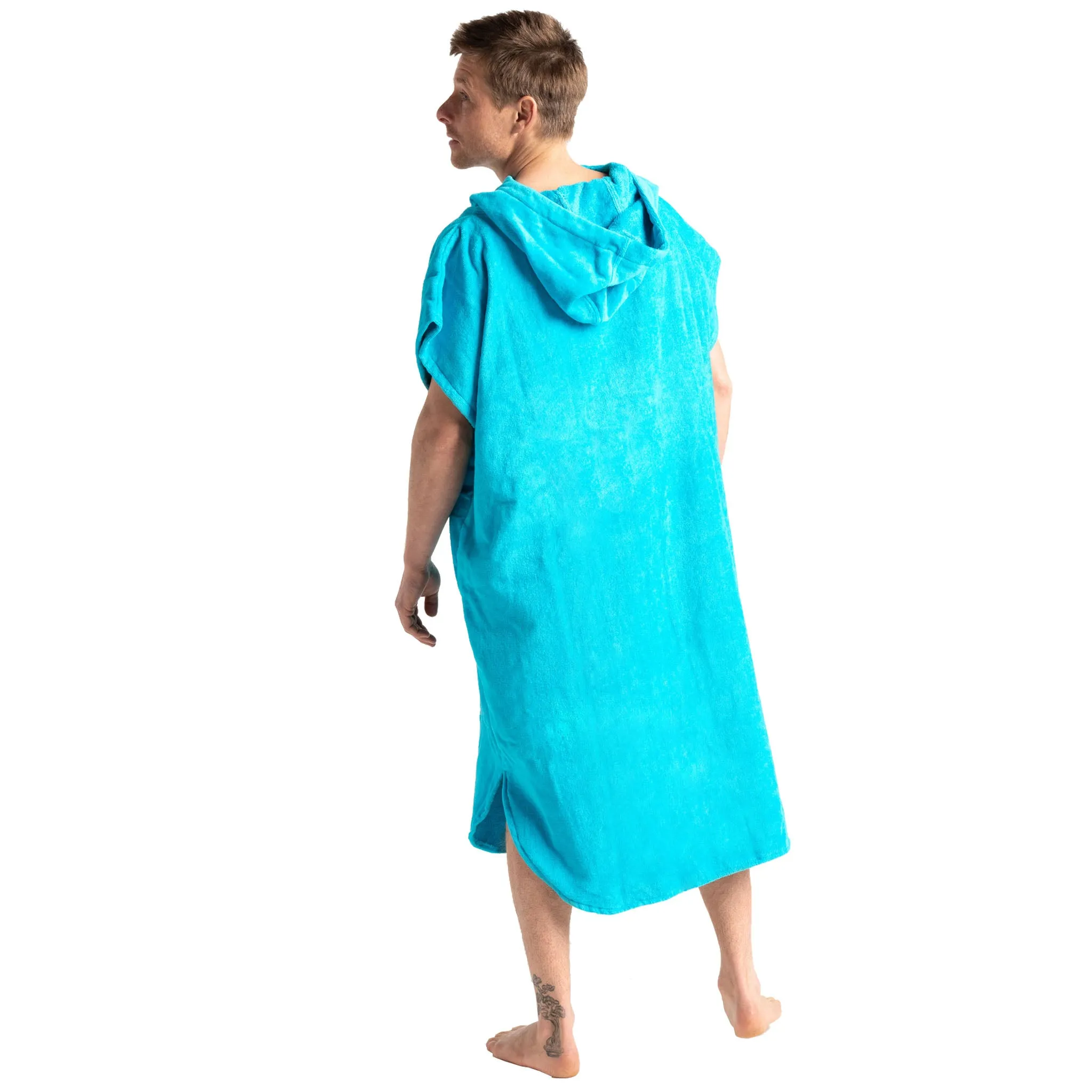 Robie Robes Original Towelling Beach Changing Robe Poncho - Blue Atoll