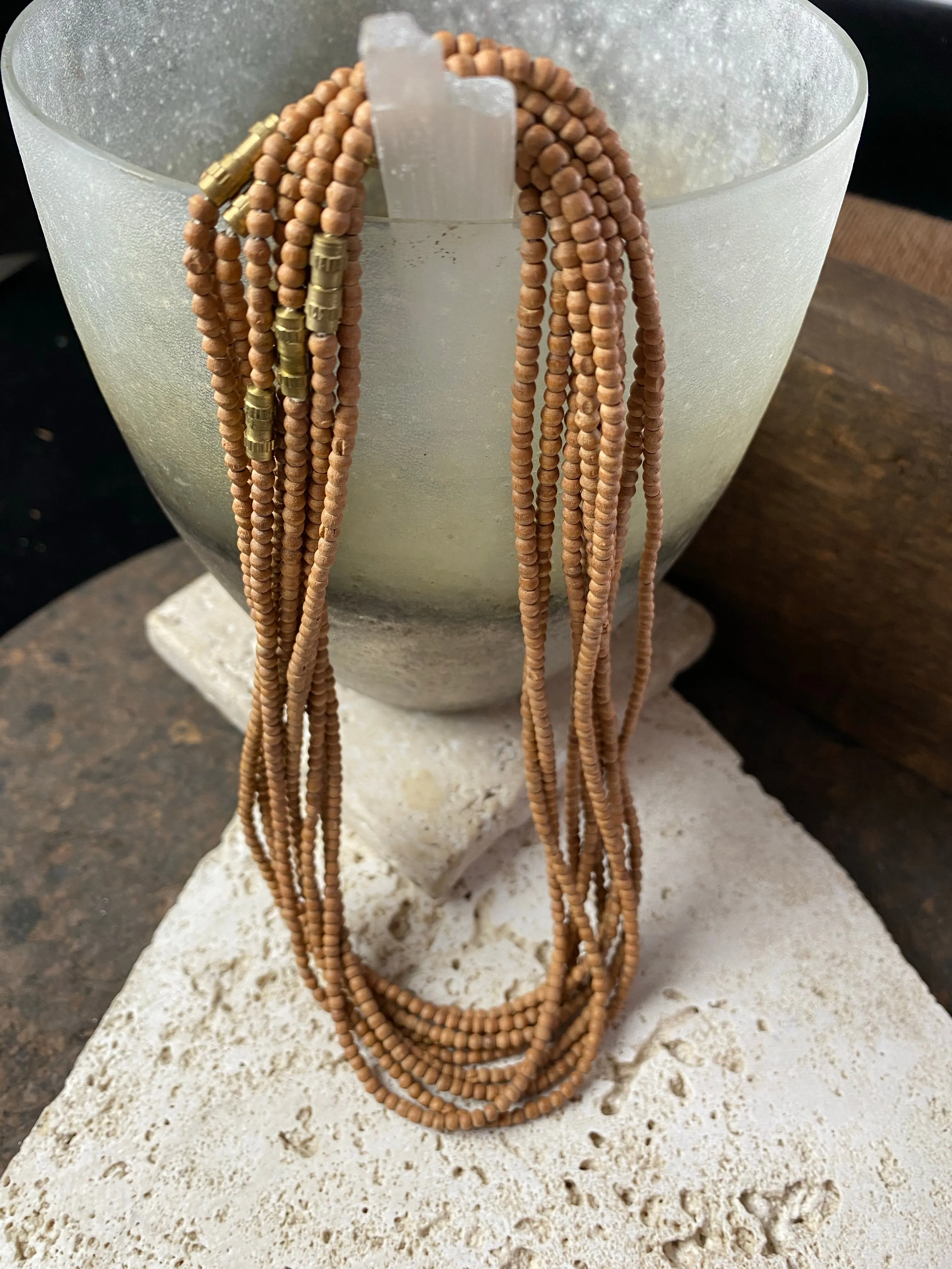 Sandalwood Choker Necklace