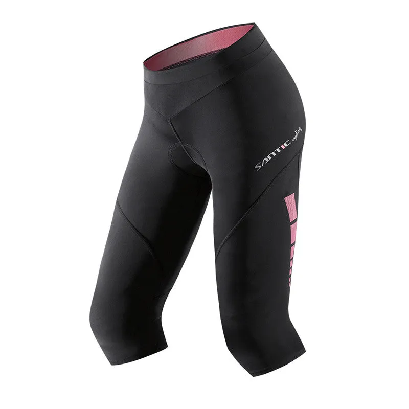 Santic Alita Pink Women Padded Cycling Shorts