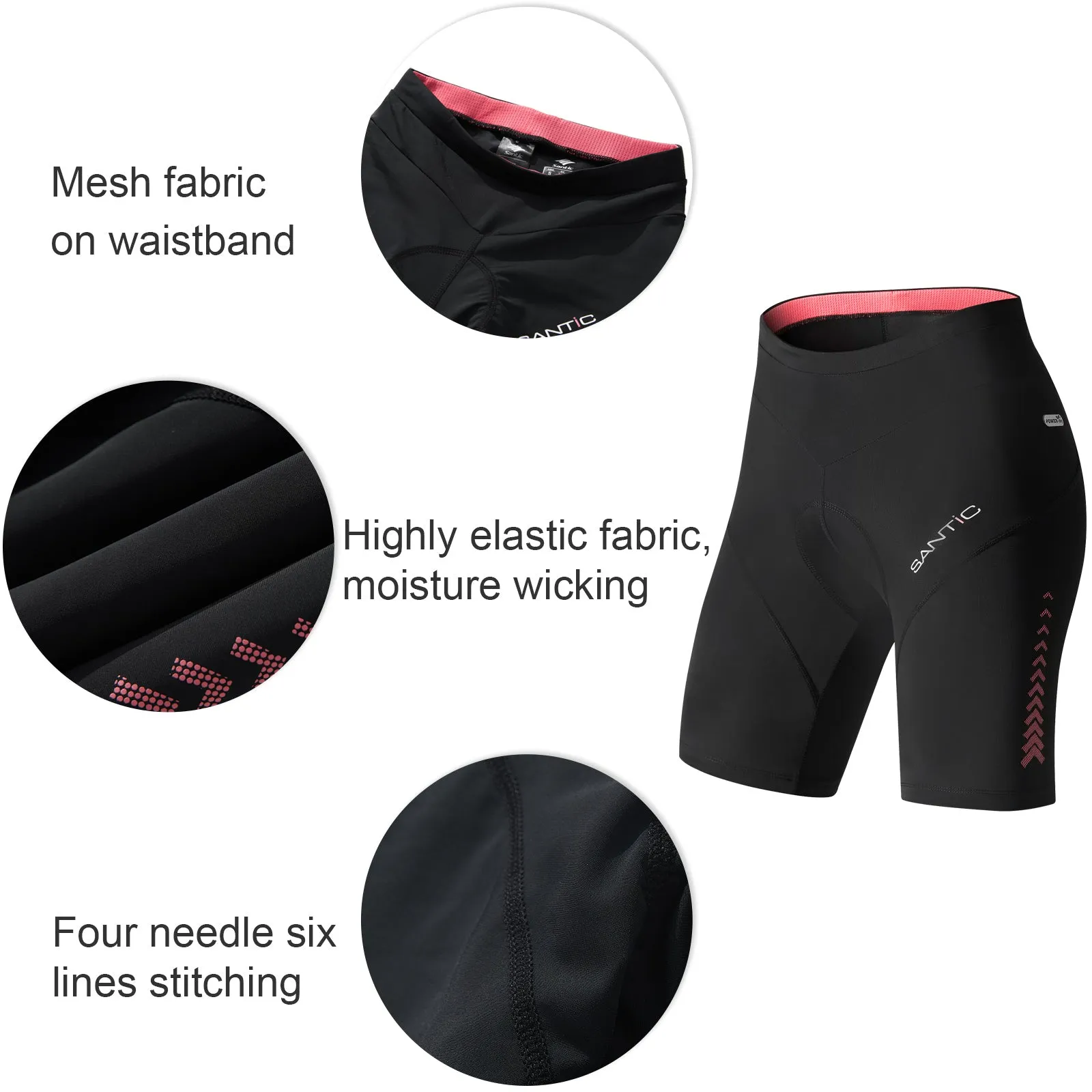 Santic Yisue Women Padded Cycling Shorts