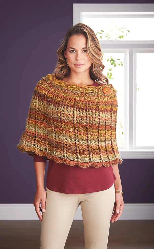 Scallops Poncho Pattern