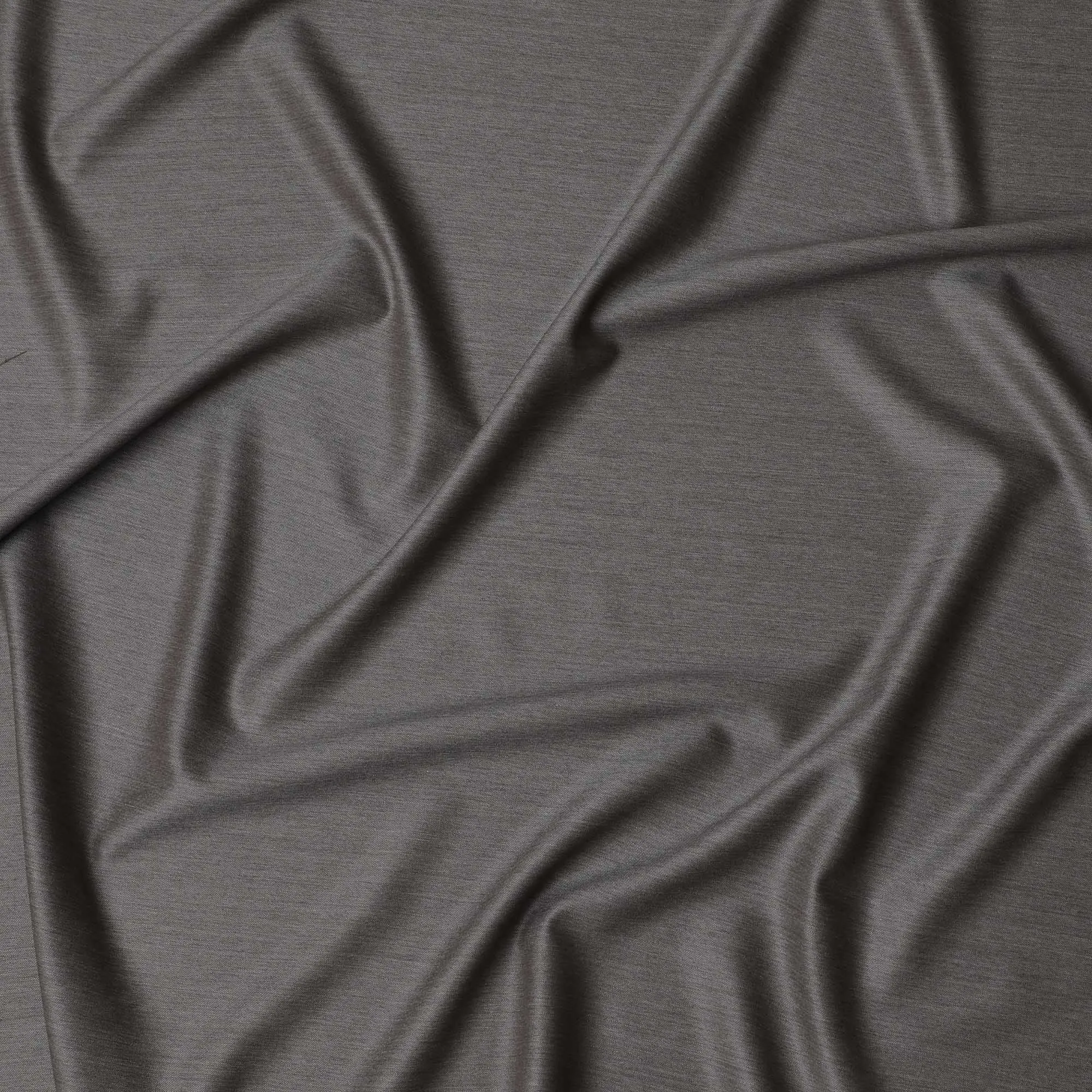 Sleek Graphite Grey Super 150's Wool Fabric - Premium UK Weave, 150cm Wide - D18252