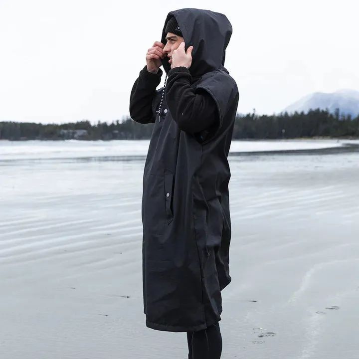 SLOWTIDE WATERPROOF PONCHO - BLACK