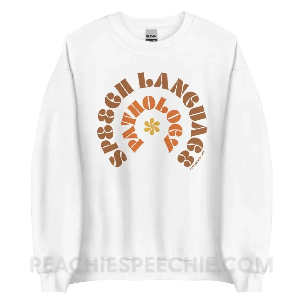 Speech Language Pathology Retro Flower Classic Sweatshirt