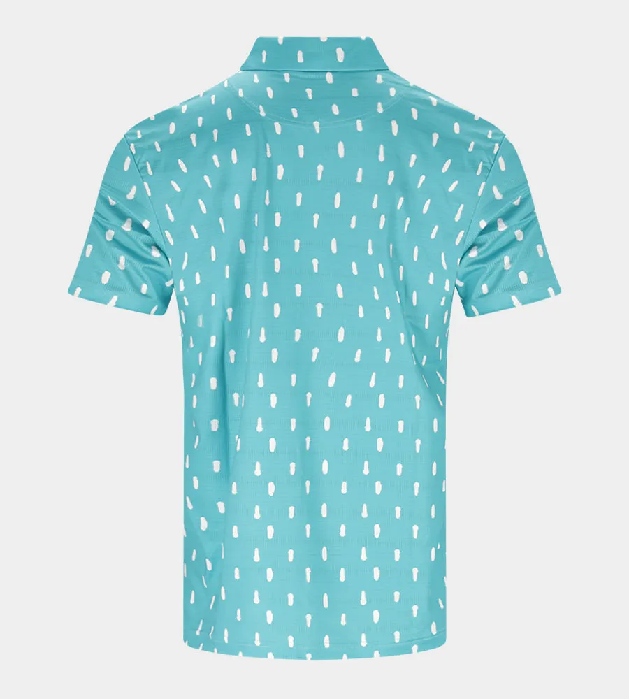 SPLATTER POLO - TEAL