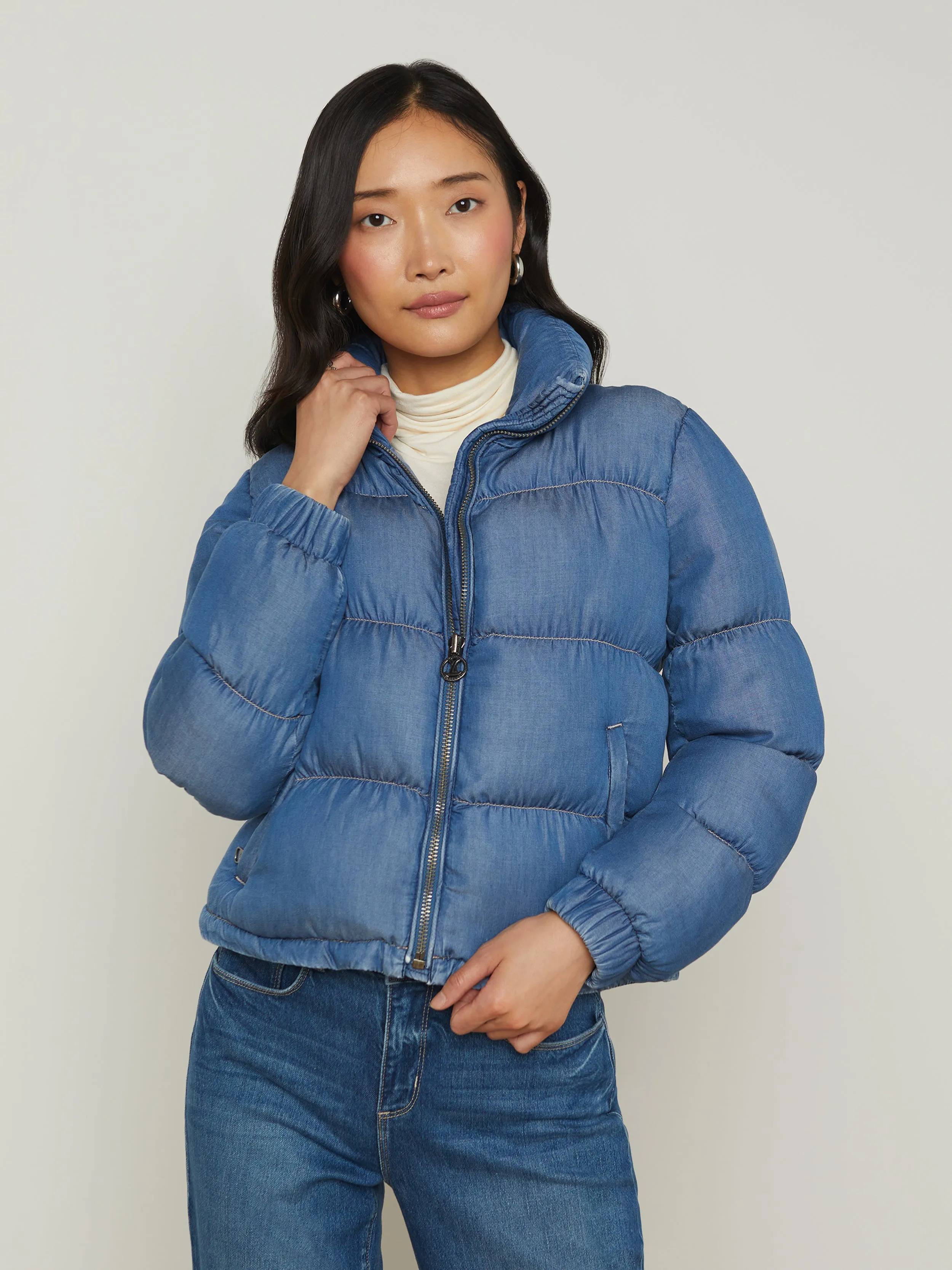 Stowe Denim Down Puffer Jacket