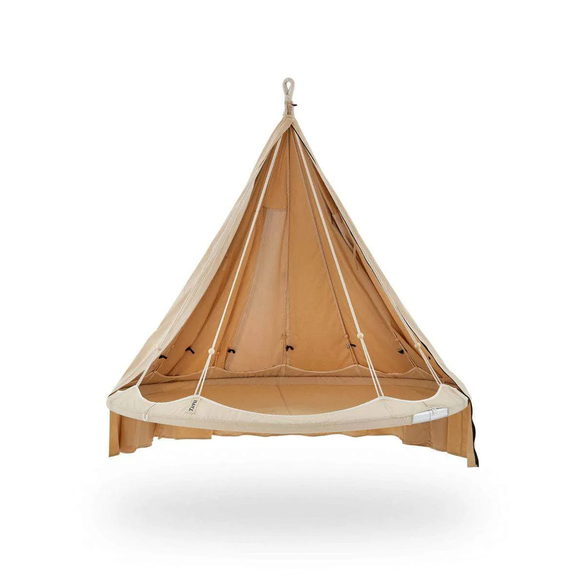 Teepee Hanging Day Bed Classic Medium by TiiPii in White Taupe Olive Charcoal by TiiPii