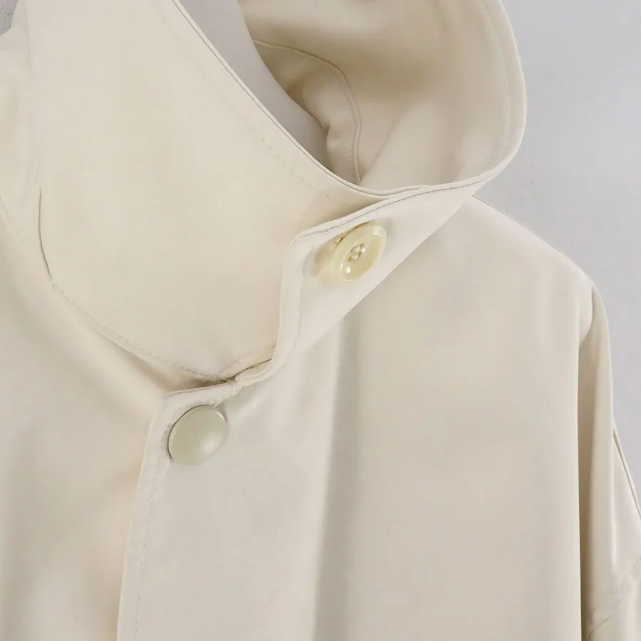 【THE RERACS/ザ・リラクス】<br>RERACS LIGHT SMOOTH BONDING THE BALCOLLAR PONCHO <br>22FW-RECT-331-J