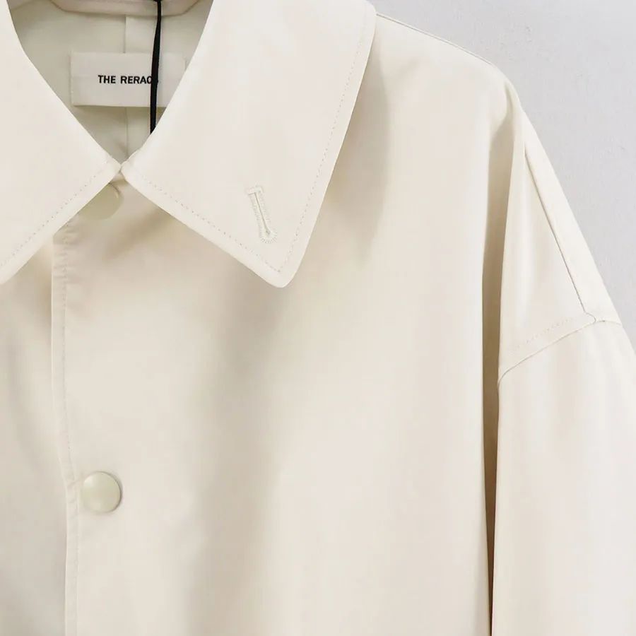 【THE RERACS/ザ・リラクス】<br>RERACS LIGHT SMOOTH BONDING THE BALCOLLAR PONCHO <br>22FW-RECT-331-J