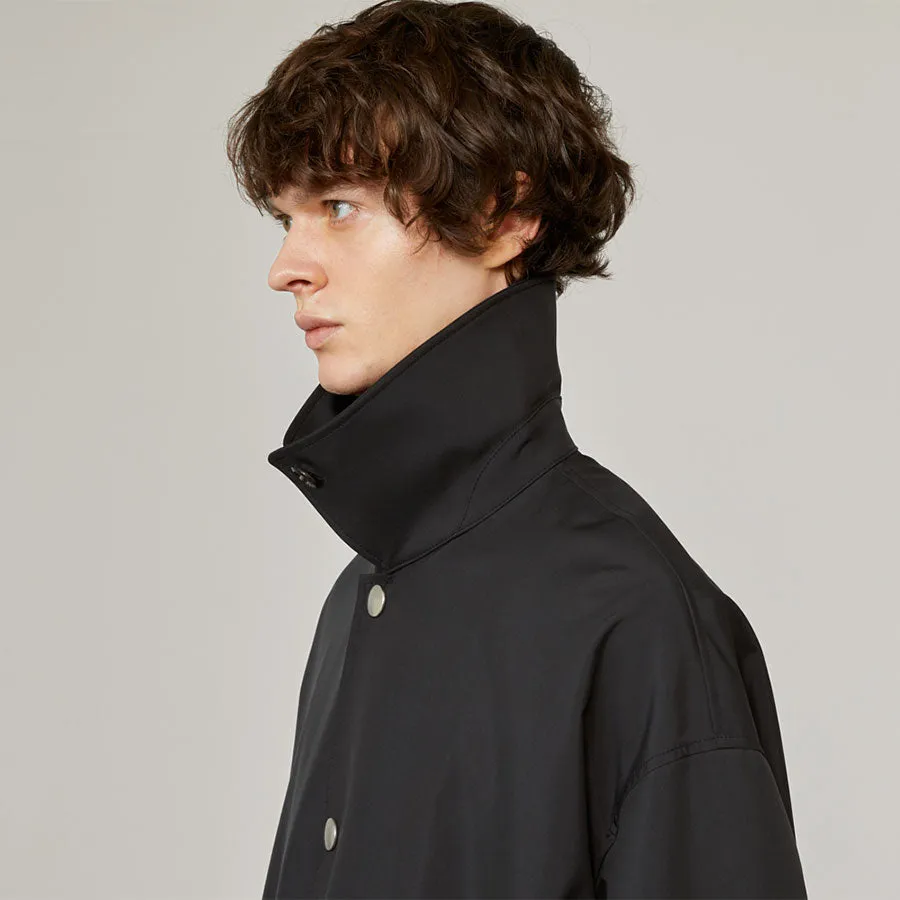 【THE RERACS/ザ・リラクス】<br>RERACS LIGHT SMOOTH BONDING THE BALCOLLAR PONCHO <br>22FW-RECT-331-J