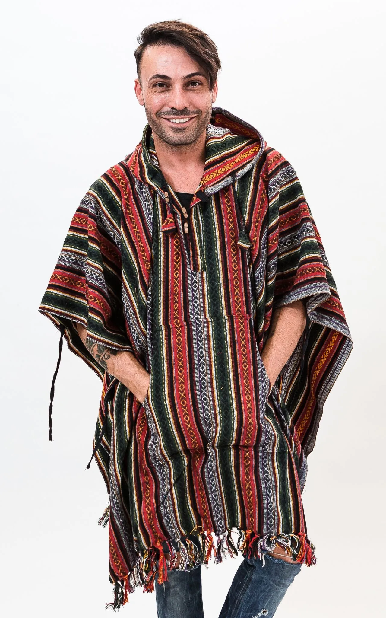 Thick Cotton Poncho