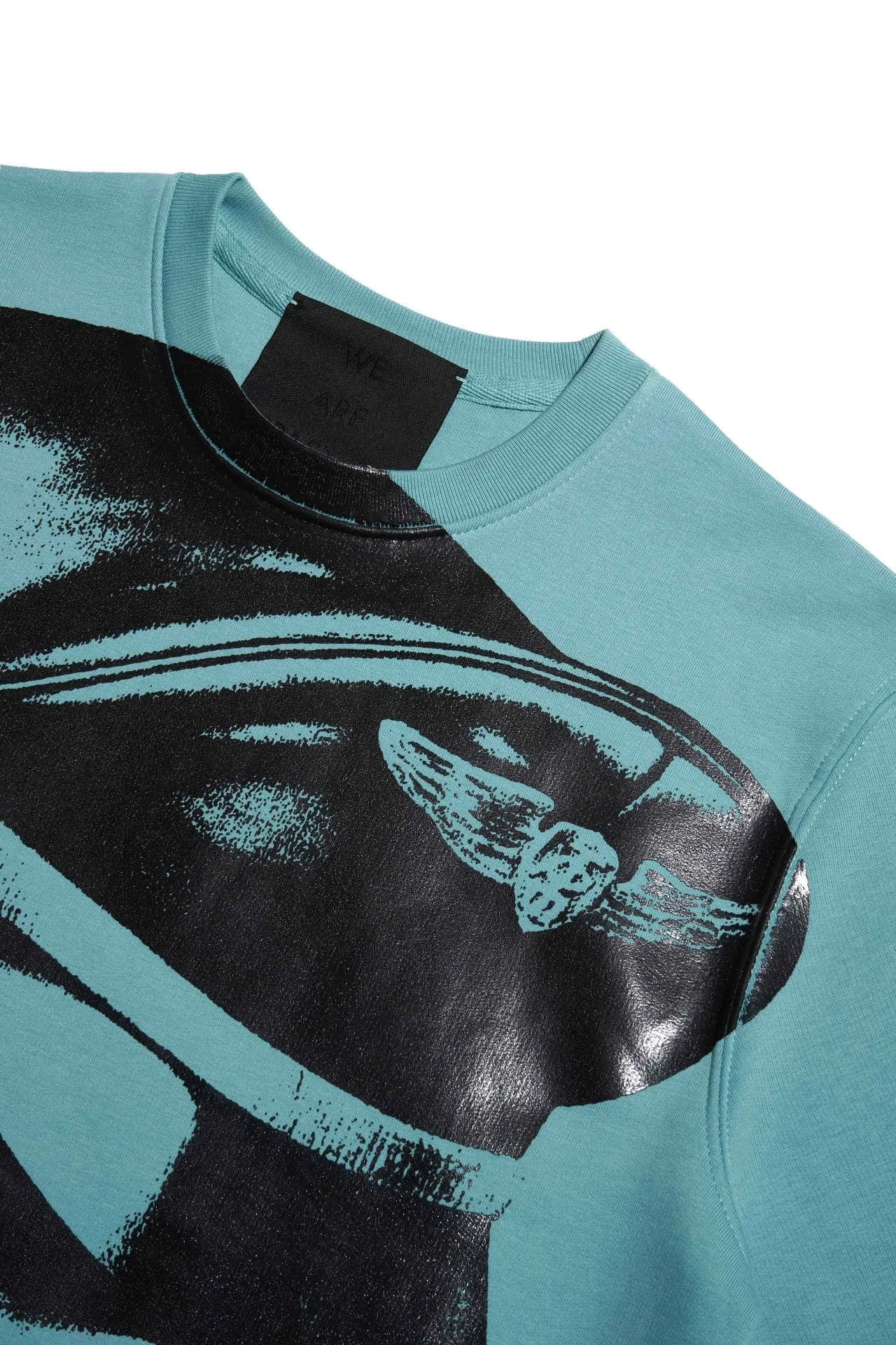 TOM OF FINLAND x WE ARE SPASTOR BIKER HEAD SWEATSHIRT - EMERALD