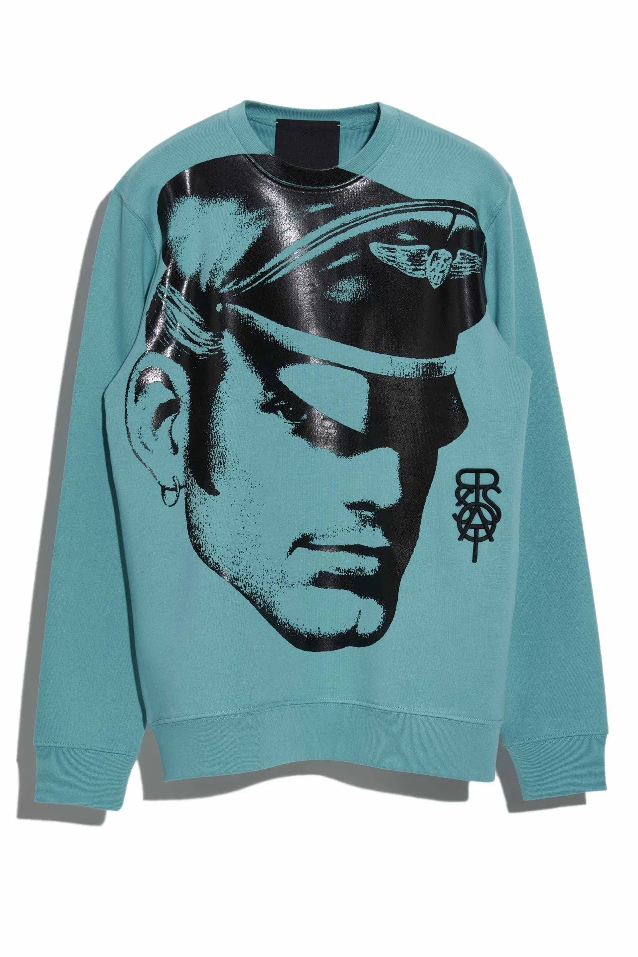 TOM OF FINLAND x WE ARE SPASTOR BIKER HEAD SWEATSHIRT - EMERALD