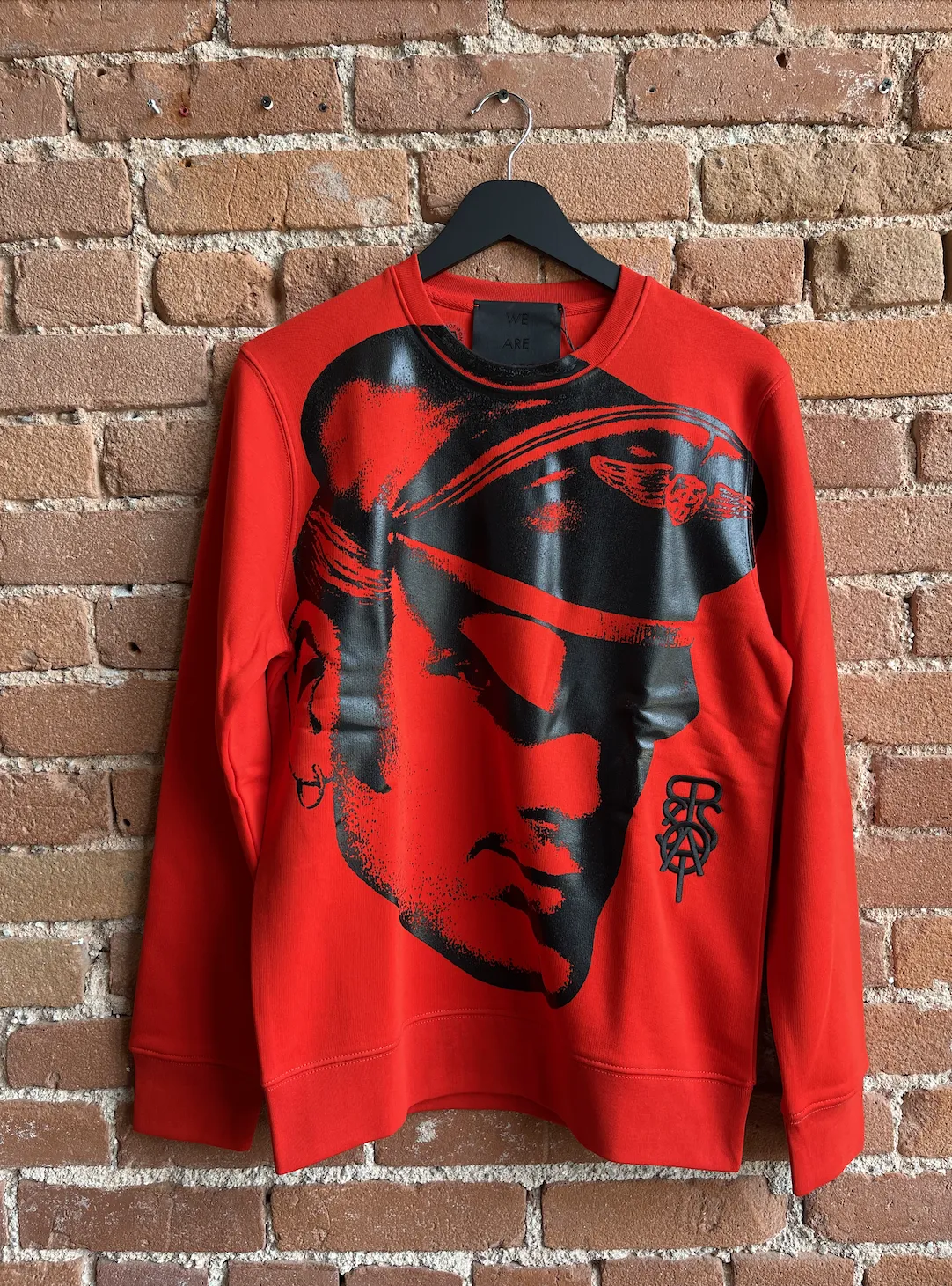 TOM OF FINLAND x WE ARE SPASTOR BIKER HEAD SWEATSHIRT - RED