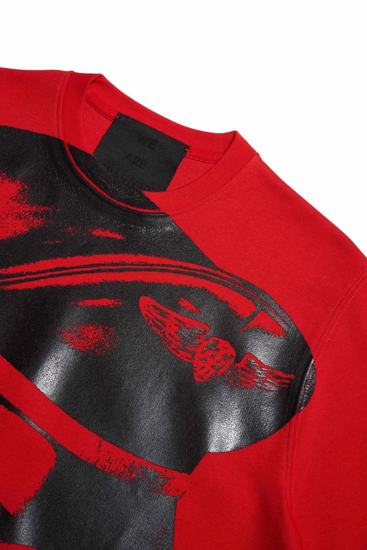 TOM OF FINLAND x WE ARE SPASTOR BIKER HEAD SWEATSHIRT - RED