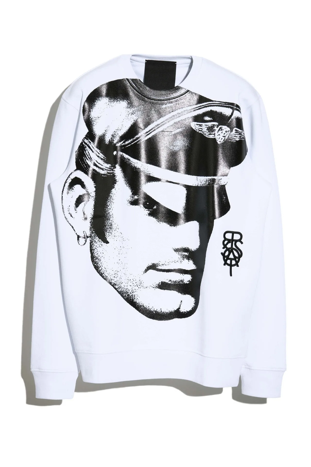 TOM OF FINLAND x WE ARE SPASTOR BIKER HEAD SWEATSHIRT - WHITE