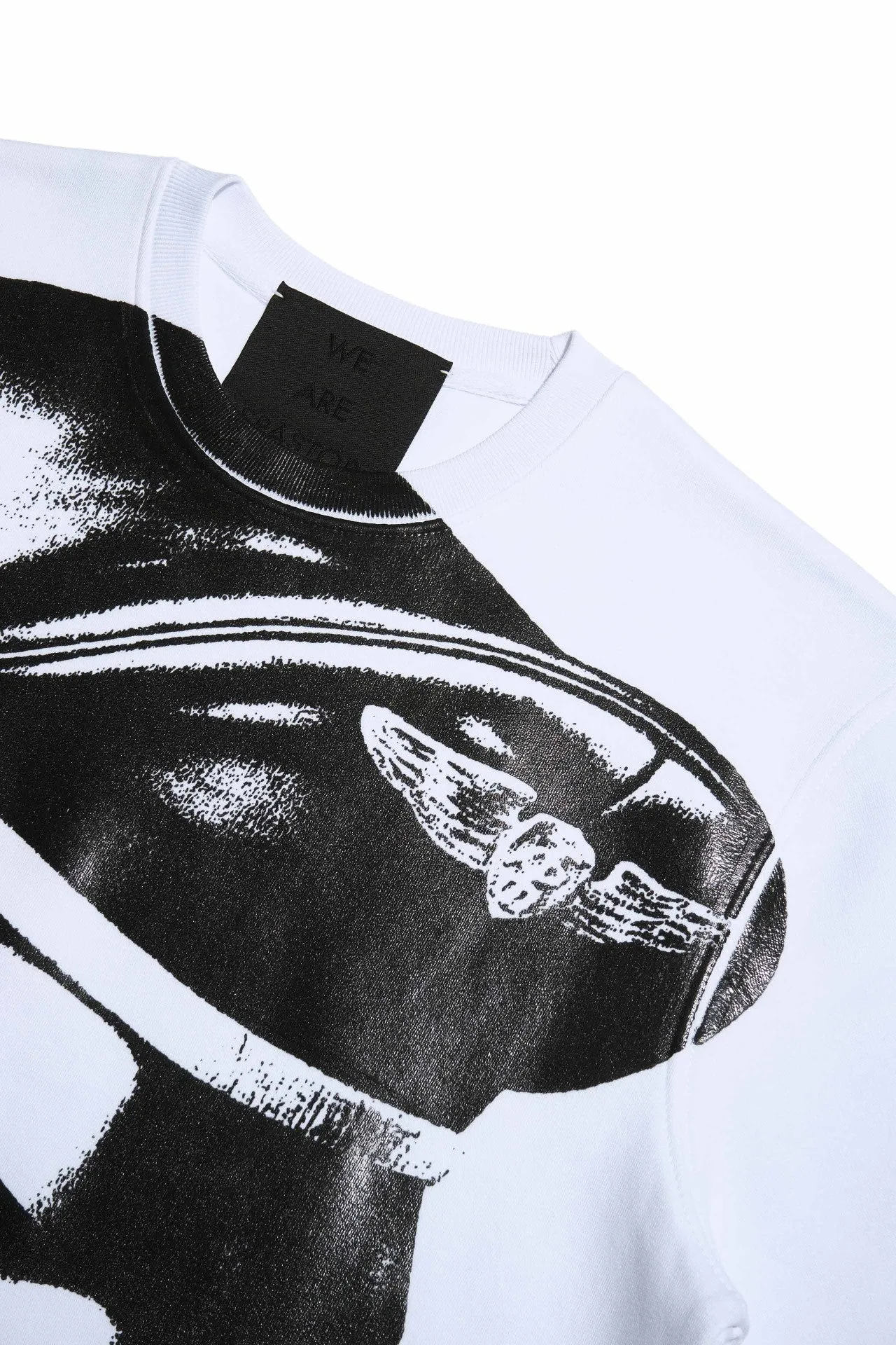 TOM OF FINLAND x WE ARE SPASTOR BIKER HEAD SWEATSHIRT - WHITE