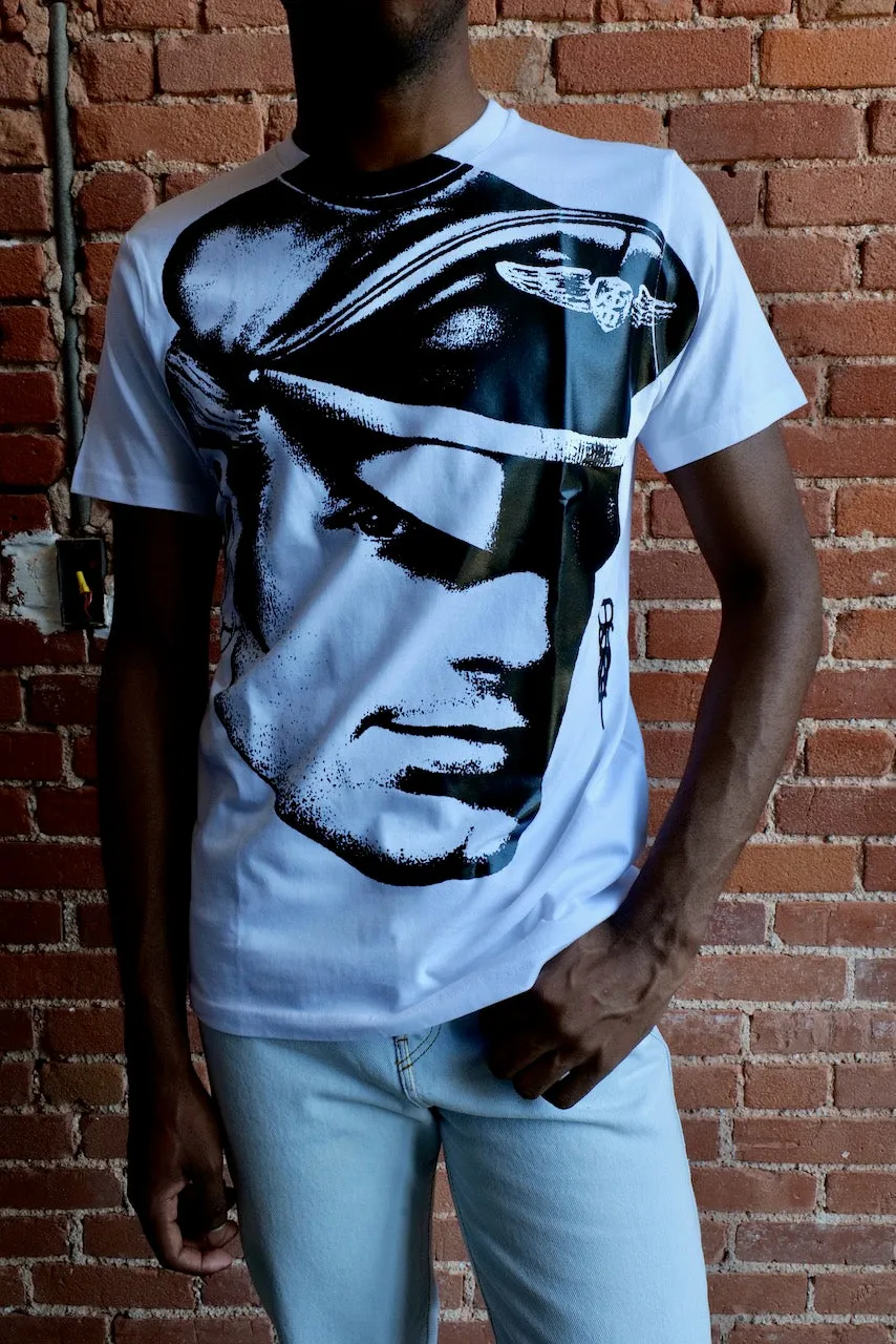 TOM OF FINLAND x WE ARE SPASTOR BIKER HEAD TEE - WHITE