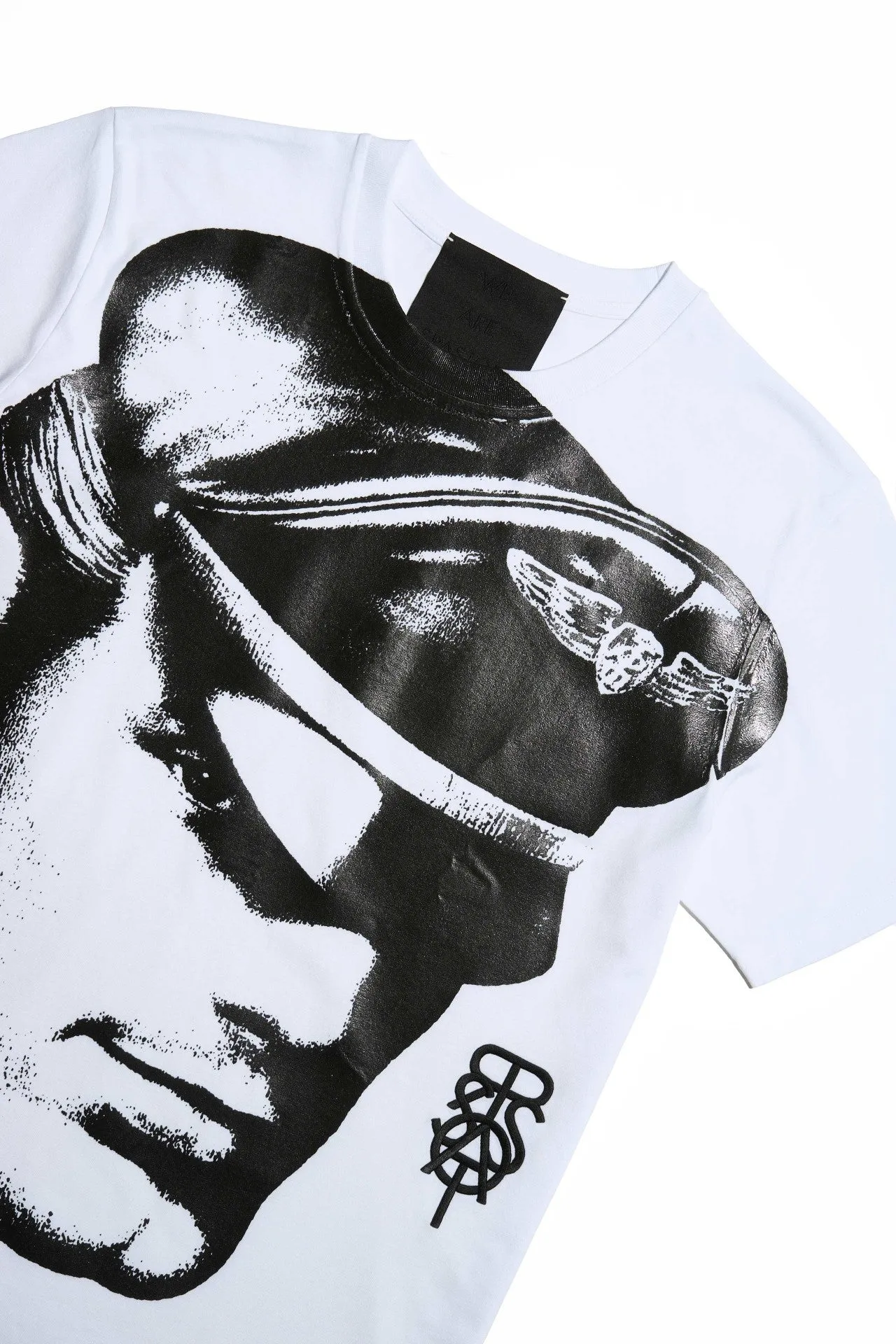 TOM OF FINLAND x WE ARE SPASTOR BIKER HEAD TEE - WHITE