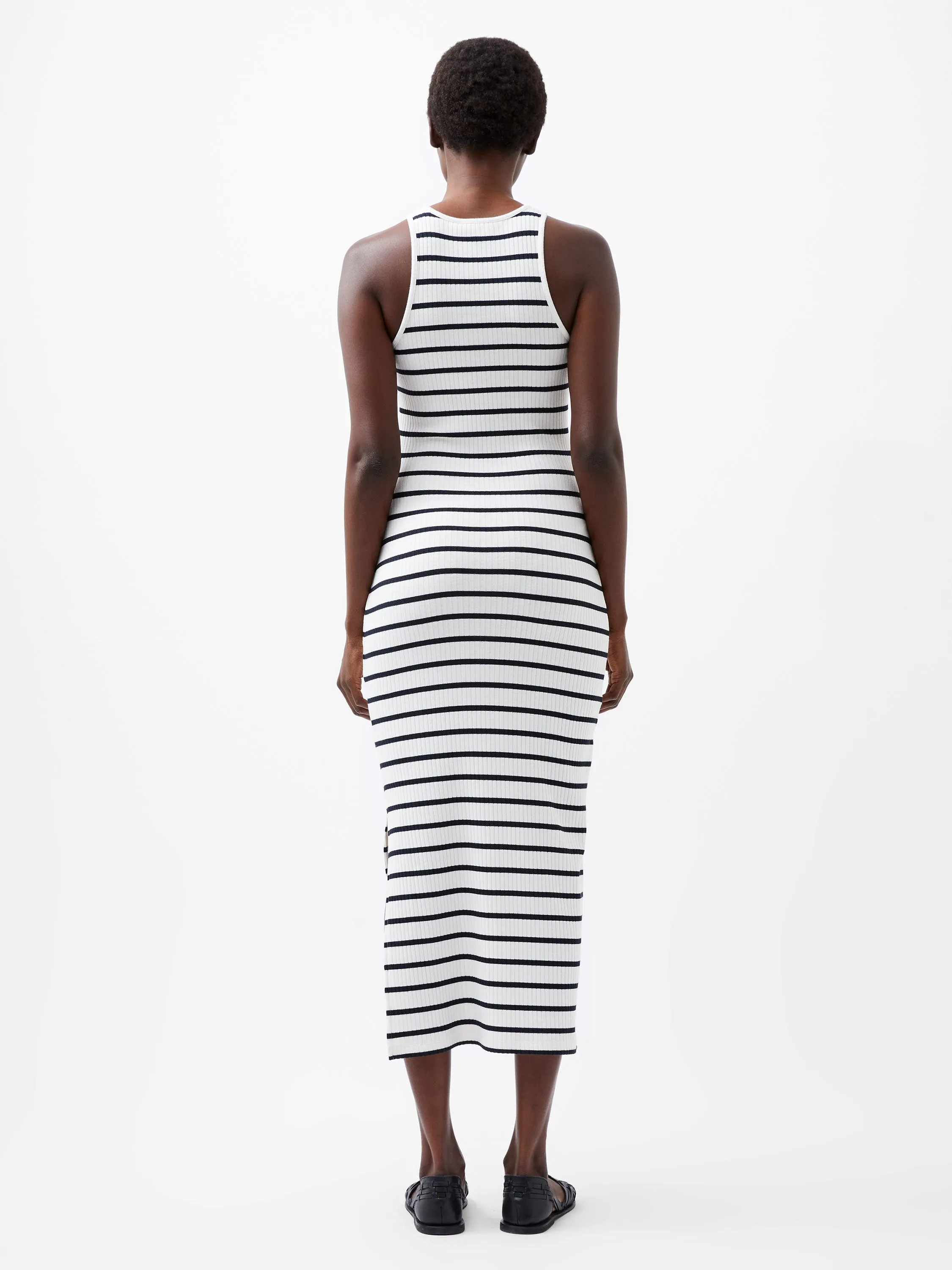 Tommy Rib Stripe Racer Back Dress