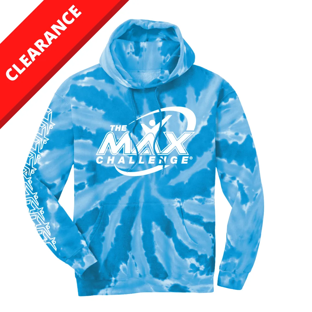 Turquoise Tie-Dye Hooded Sweatshirt