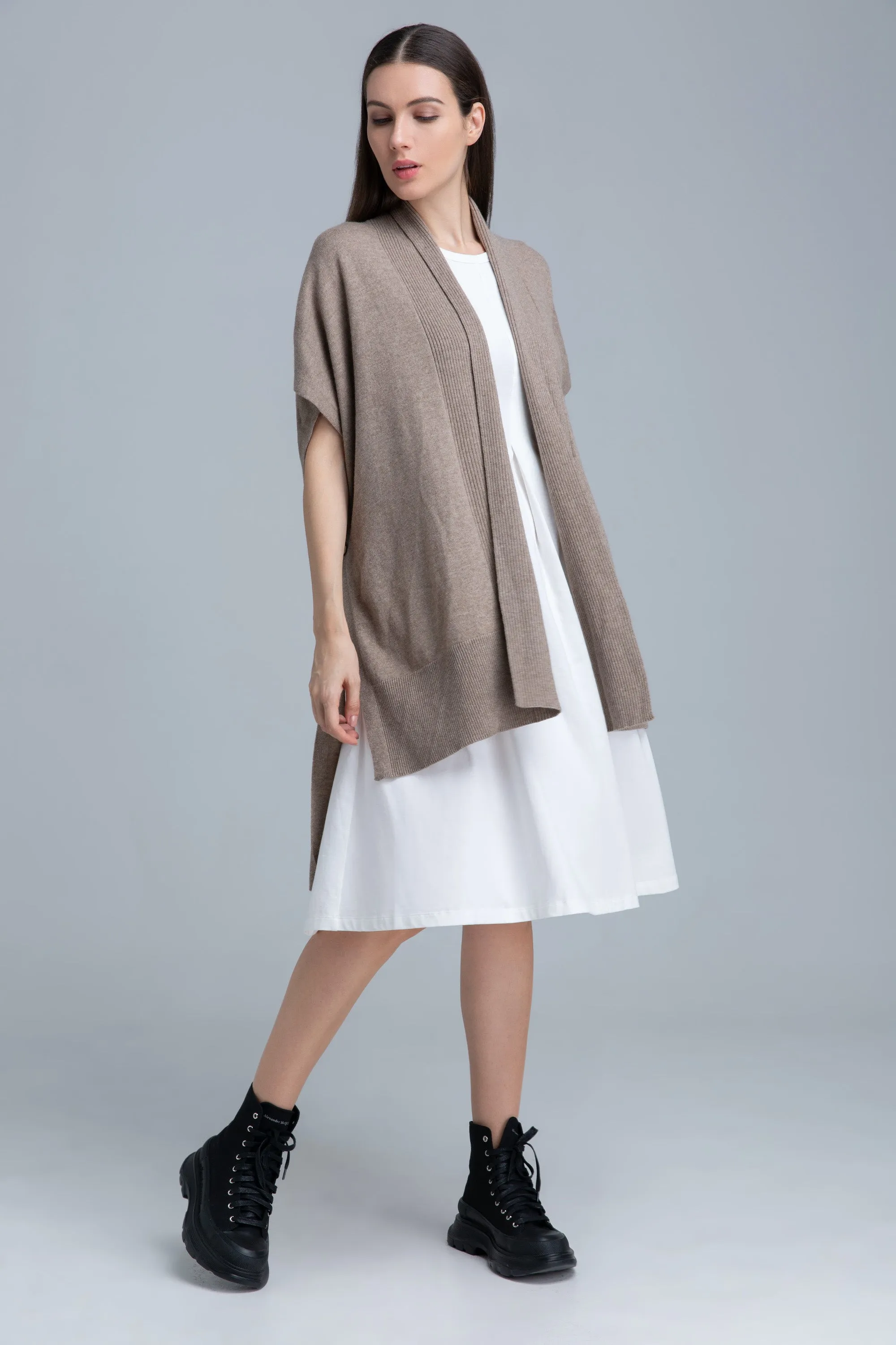 Valerie Cashmere Knit Poncho