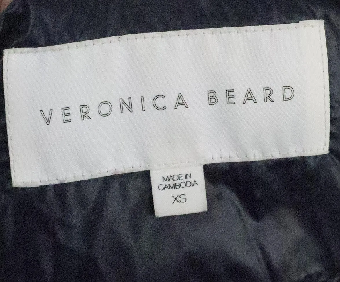 Veronica Beard Navy & Grey Puffer Jacket sz 0