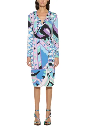 Vivara-Print Wrap Dress