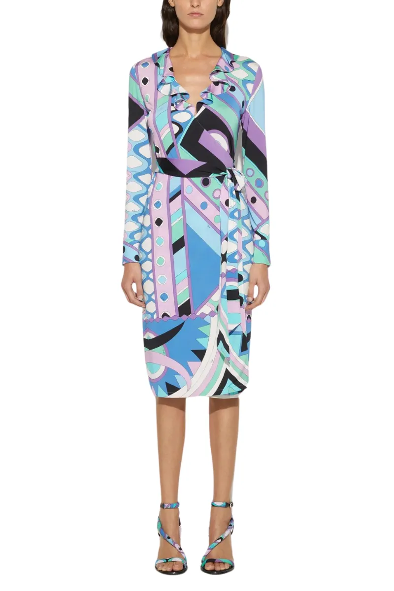 Vivara-Print Wrap Dress